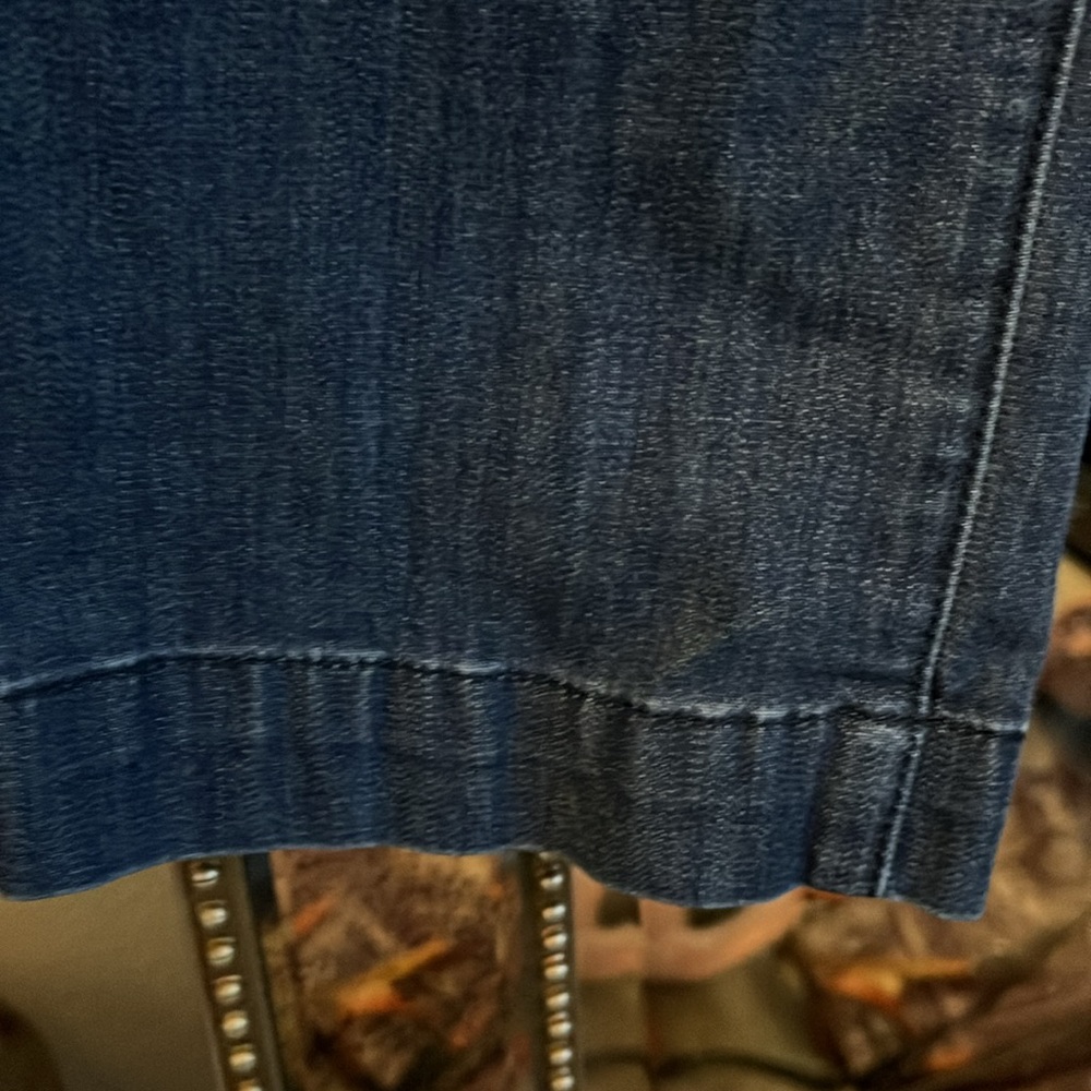 White House Black Market Blue Ankle Cropped Jeans size 4 - Picture 5 of 6